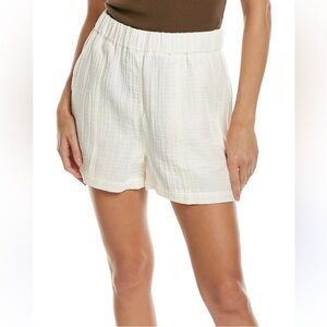 Madewell Seamed Pull on Gauze Cotton Shorts